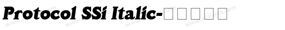 Protocol SSi Italic字体转换